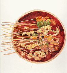 手绘水彩 美食食物 插图插画 涂鸦绘图 ...