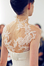 Sheer back from Vera Wang, Fall 2013