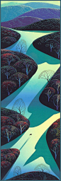 Eyvind Earle (1916-2000) American artist and illustrator.