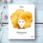 面条包装设计 Creative Packaging Design Turns Pasta Into Hair