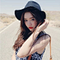 2014韩国代购Stylenanda夏季新款黑色时尚魅力淑女高档帽子太阳帽-淘宝网