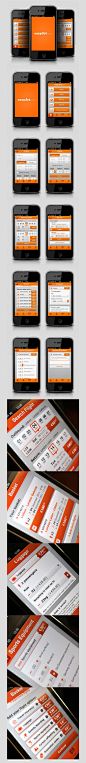 EasyJet iPhone application by Joana Bochecha, via Behance  ***  This is a project developed by choice, with the personal goal of increase the user interfaces developing and graphics designs skills. There wasn't any client request and the brand was chosen 