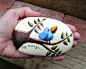 Original Art by Dianne Hoffman: I am now painting rocks! In August 2010, I began painting rocks in acrylic. Here are my first "Painted Pebbles".
