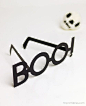 Boo Typography Glasses