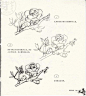 87种花卉线稿草图 花朵线稿 花草铅笔素描教程 XD019