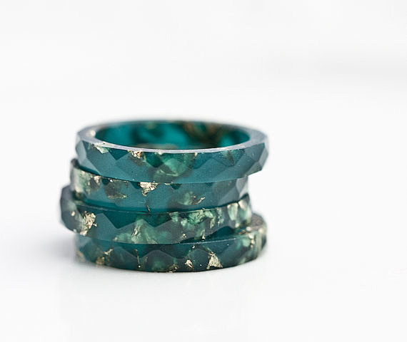 Teal Resin Stacking ...