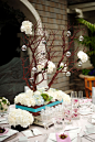 淡粉色主题的婚礼餐桌布置灵感
