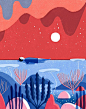 Illustration for Weekend magazine. About having the presence of the sea in all aspects of your life.
