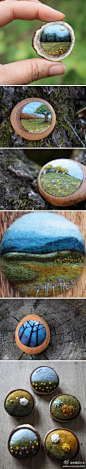  

求是设计会：#求是爱设计#羊毛景观，来自美国艺术家Lisa Jordan，利用羊毛毡创作的系列漂亮的胸针，每一个作品都好像一幅美丽的风景画。



