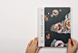 Huxtabook : We worked with publishers Hardie Grant to design Daniel Wilson’s first cookbook ‘Huxtabook: Recipes from Sea, Land & Earth’ based on recipes from Wilson’s much loved restaurant Huxtable. The curious subtitle denotes the key sections of the