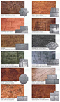 stamped concrete styles