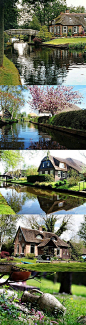 荷兰的一小镇，像童话般美丽。