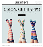 C'mon Get Happy! Animated Email. | Retails Graphic Online | Pinterest#袜子