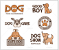字体素材矢量宠物LOGO设计素材狗图标可爱手绘宠物用品LOGO-淘宝网