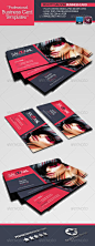 Beauty Salon Business Card Template - GraphicRiver Item for Sale@北坤人素材