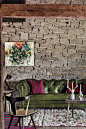 stone wall beauty...+ sofa...