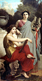 【古典油画】威廉·阿道夫·布格罗（William Adolphe Bouguereau，1825年- 1905年），19世纪末的法国学院派画家。