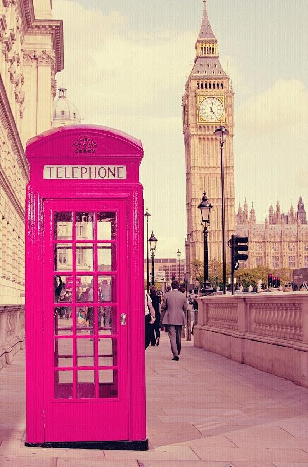 PINK TELEPHONE BOOTH...