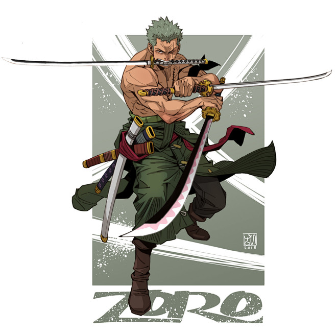 Zoro fanart, YUNGUN ...