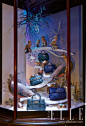 金棕与亮红交织 Mulberry 2013圣诞橱窗展示