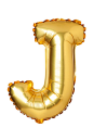 Letter J from English alphabet of balloons