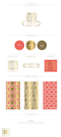 Branding Design for Duchess M  | Luxury Branding, Logo, Gold Monogram  |  Original Pattern Design | Retail Brand Design www.emilymccarthy.com: 