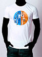 Portal 2 t-shirt : Diseño para camiseta del videojuego Portal 2.