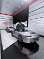 Porsche 911 Stand Concept : Design concept of the exhibition stand for the presentation of the Porsche 911 cars at the Motor Show