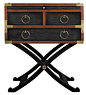 Nautical Side Table, Bombay Black - Honey