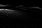 科技数据可视化人工智能抽象波点声浪音浪海浪图形背景PNG素材-淘宝网