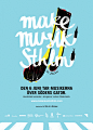 Poster for "Make Music Stockholm" festival. : Poster for "Make Music Sthlm" music festival Stockholm 2014.