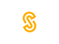 S / logo design branding design vector path monoline s abstract minimal logo icon symbol