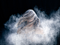 flour power: emilie möri composes explosive portraits with food