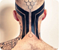 Head and neck piece by Roxx  #InkedMagazine  #head #neck #tattoos #inked #art #tattoo #ink #stream