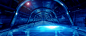 科技蓝色大气隧道背景背景图片素材