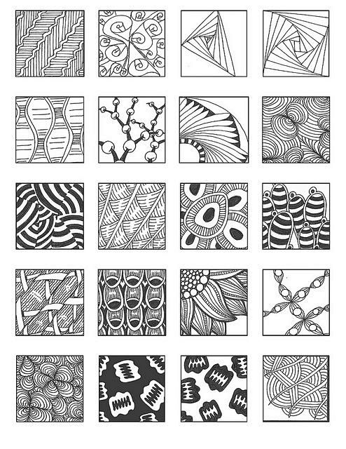 ZENTANGLE PATTERNS n...