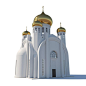 3d orthodox cathedral architecture model