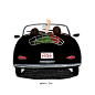 Paco_Yao 插画 GIF 动图 车 温暖 治愈 轿车 跑车 的士 火车 mini cooper 巴士 货车 吉普车 老爷车 不管过去一年你经历了什么，收获了多少。无论如何，重新出发。