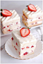 草莓蛋糕 #甜品#