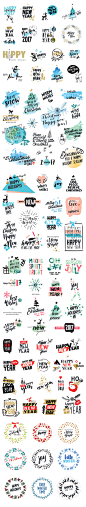 Christmas and New Year’s Stickers : If you are interested in buying my work, please visit:http://www.shutterstock.com/gallery-952621p1.htmlhttp://graphicriver.net/user/PureSolution