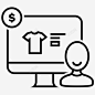 网上购物消费购买图标 标识 标志 UI图标 设计图片 免费下载 页面网页 平面电商 创意素材