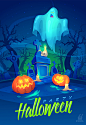 Happy Halloween illustrations  2015 (Vector) : Happy halloween illustrations 2015. Set of vector illustrations for Sale.