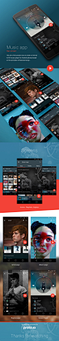 Music App | Material Design - APP 欣赏