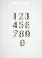 线性字体设计数字