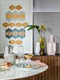 Spring interiors : Fifties geometries and fresh pastel colors