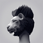 Afro Lion : These are Fur Material tests in modo601