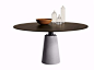 Round table MESA DUE | Table - Poltrona Frau