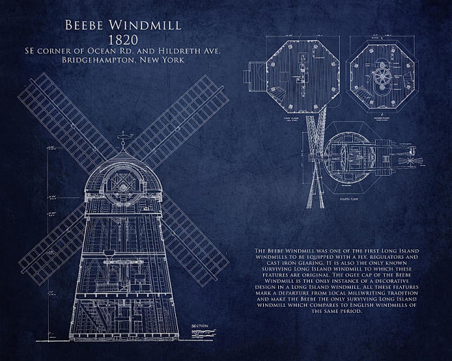 Beebe Windmill Bluep...