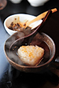 onigiri rice ball w/ tea / おにぎり茶漬け