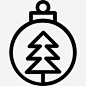 圣诞球图标 https://88ICON.com 装饰 点缀 装饰圣诞树 